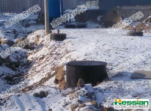 兰州一小区生活污水处理现场